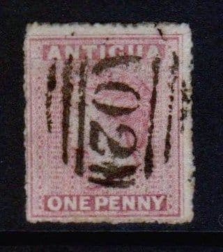 ANTIGUA SG 6, 1864 1d dull rose. Slight peripheral toning. Cat. £55