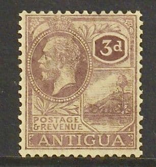 ANTIGUA SG74 mint 1925 3d script wmk. c. £15