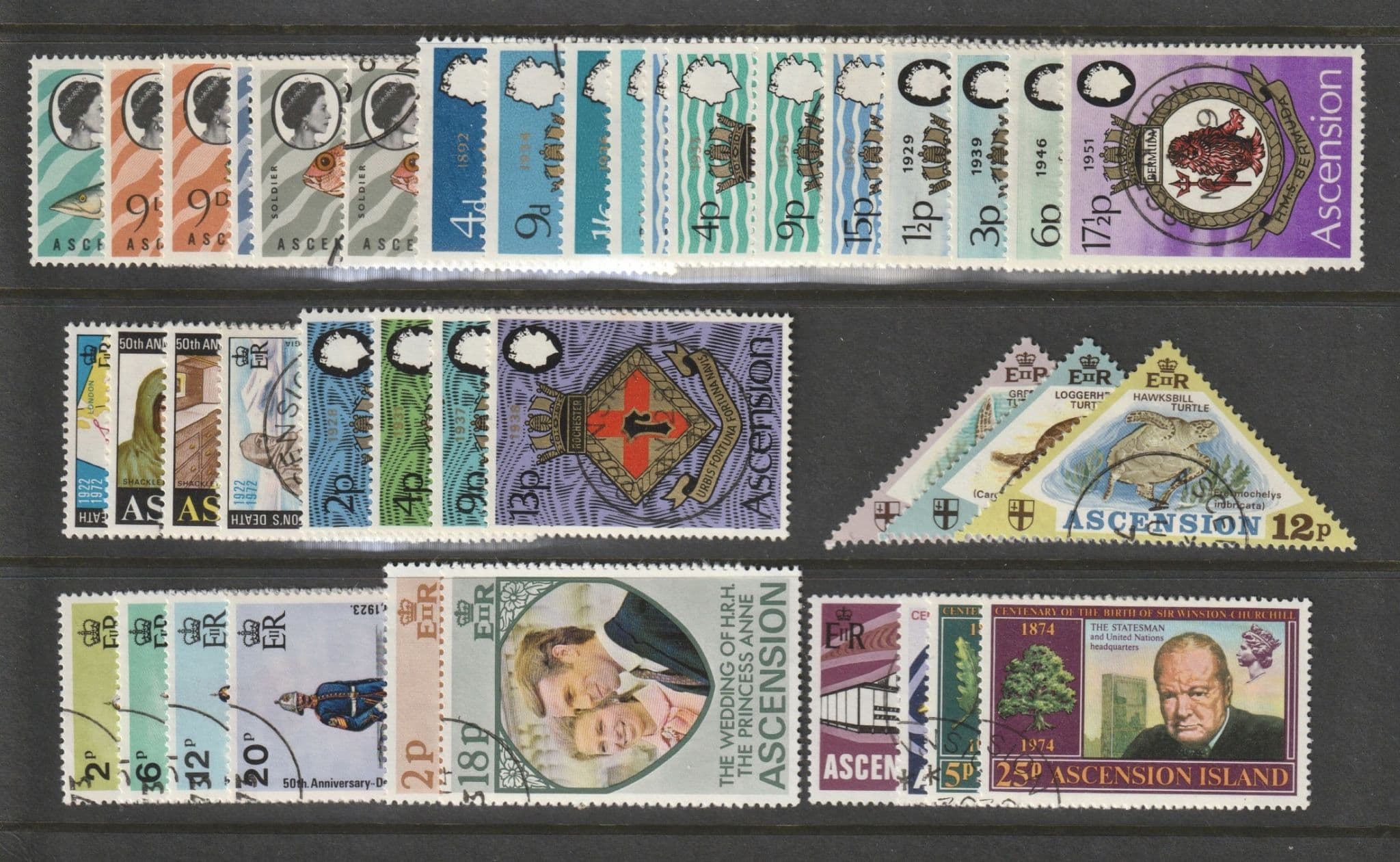 ASCENSION 1970-74 commem. sets complete VFU