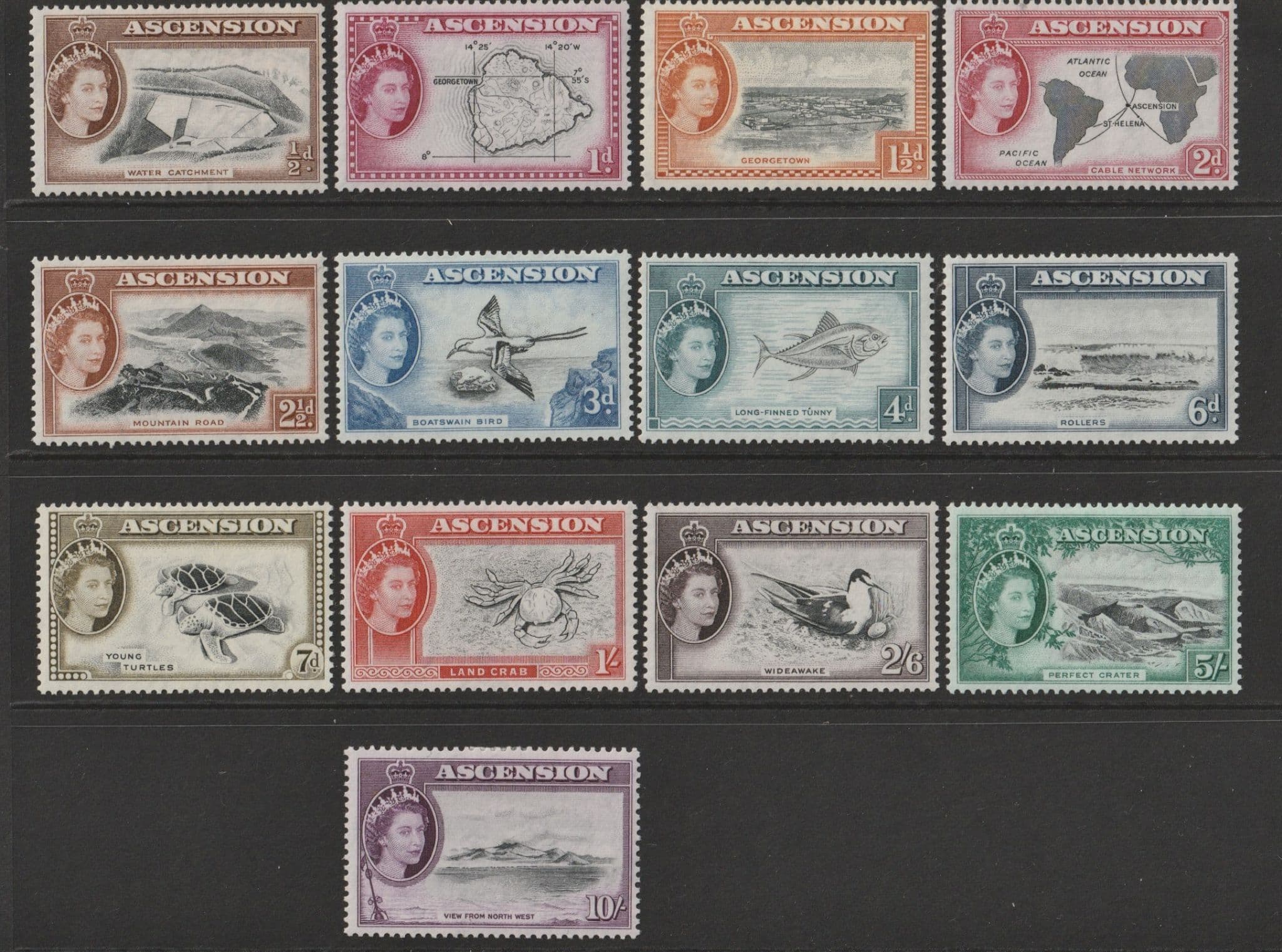 ASCENSION SG57-69 mint 1956 set c. £160
