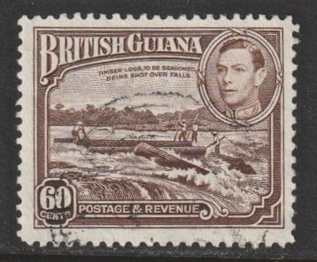 B. GUIANA SG315 1938 60c c. £9.50