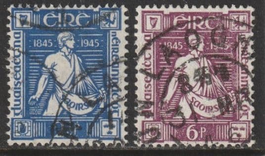 IRELAND SG136-7 1945 Davis  c. £10.75