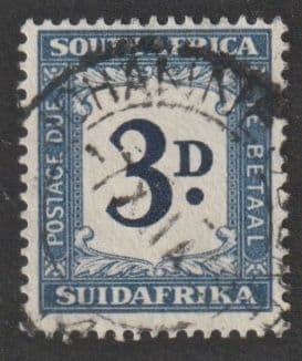 S. AFRICA SGD37 1948/9 3d c. £17