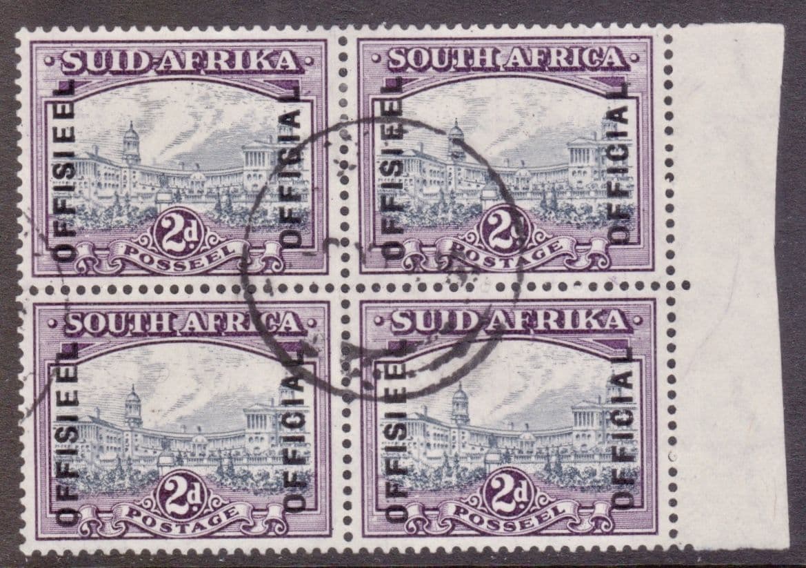 SOUTH AFRICA SG030 x 2. 1941 2d. Cat. £90